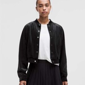 Lululemon Scuba Varsity Jacket *Velvet - Black